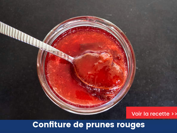 Confiture de prunes rouges